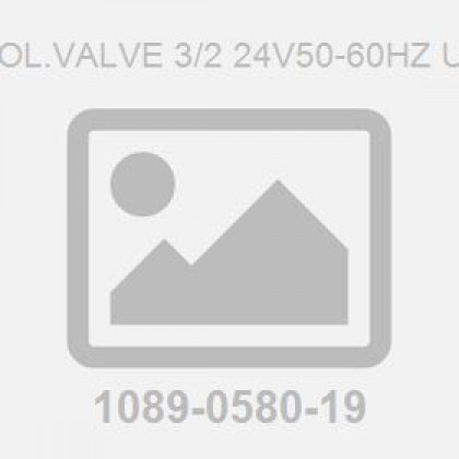 Sol.Valve 3/2 24V50-60Hz Ul